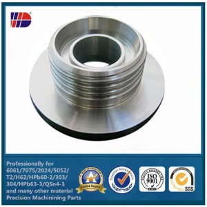 Anpassad rostfritt stål Precisionsbearbetning av metall CNC-svarvade delar