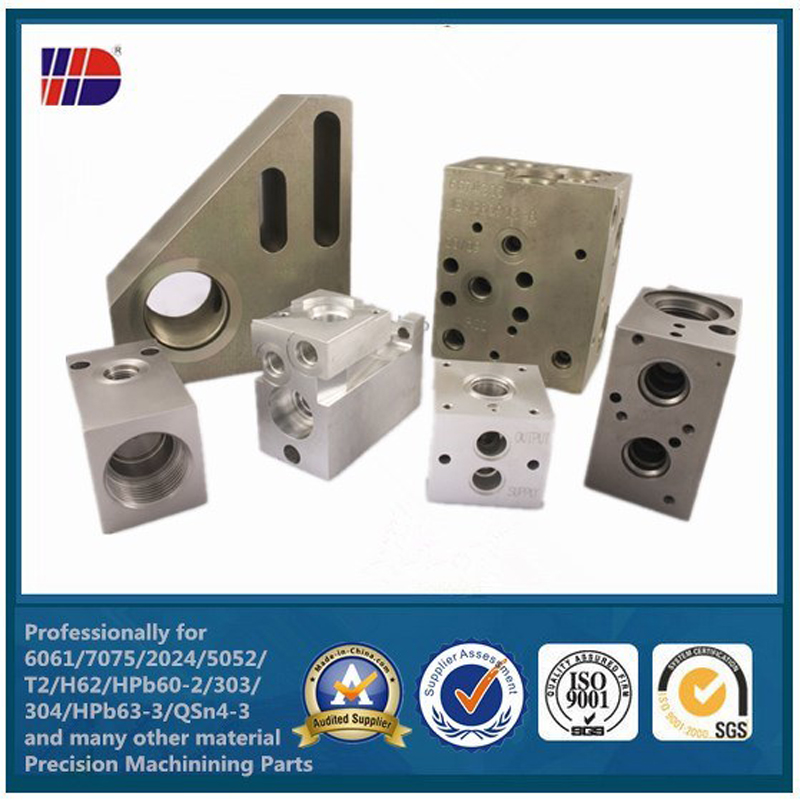 CNC-bearbetning med hög precision och butik för delar av rostfritt stål i aluminium